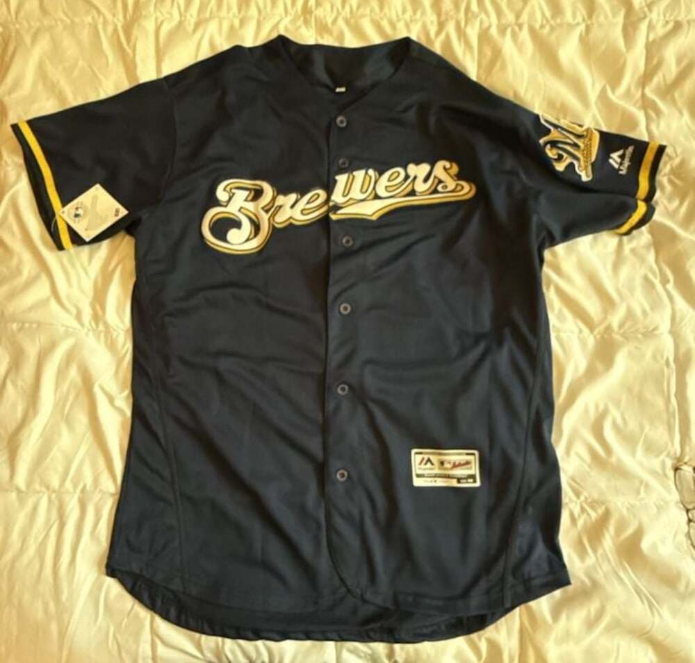 Majestic Milwaukee Brewers Christian Yelich #22 Flex Base Authentic Collection J